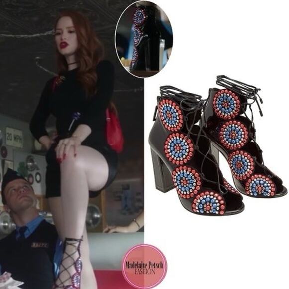 KAT MACONIE Vera Patent Leather Open Toe Embellished Boots Size 36 - Picture 2 of 15